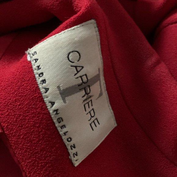 Femme Carrier 3/4 red summer wool blazer/jacket - Picture 2 of 6